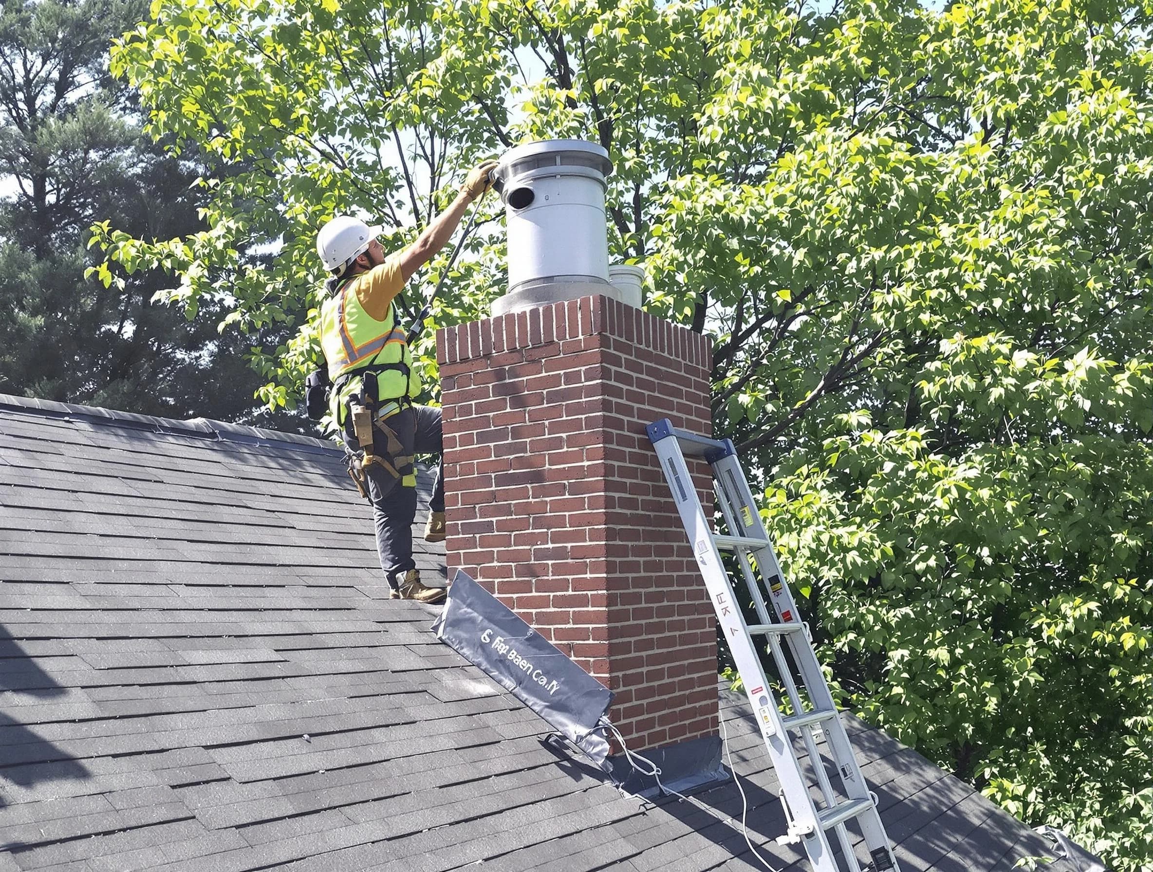 Chimney liner inspection by Forest Hills Chimney Sweep in Forest Hills, PA