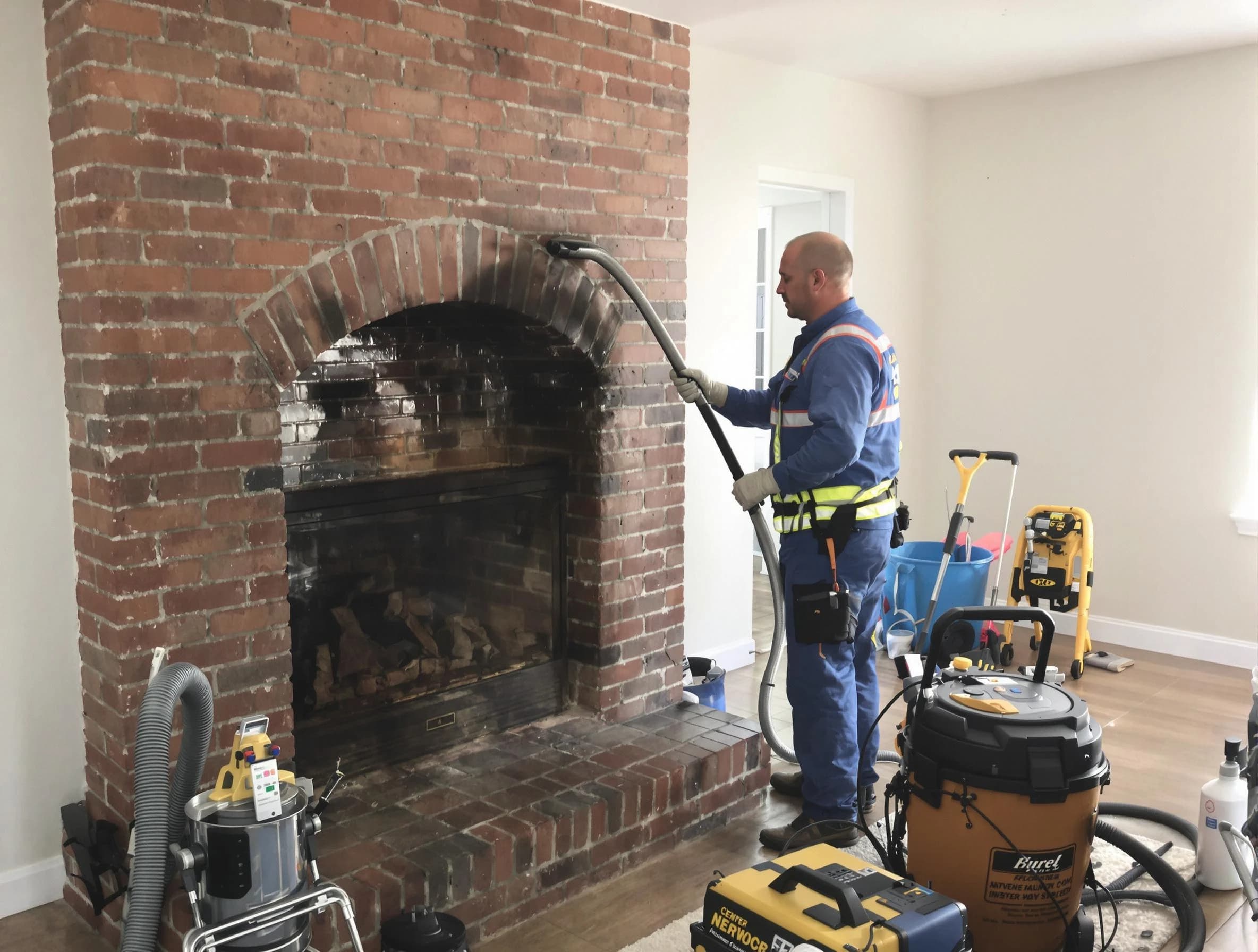 Forest Hills Chimney Sweep expert performing detailed chimney sweep in Forest Hills, PA