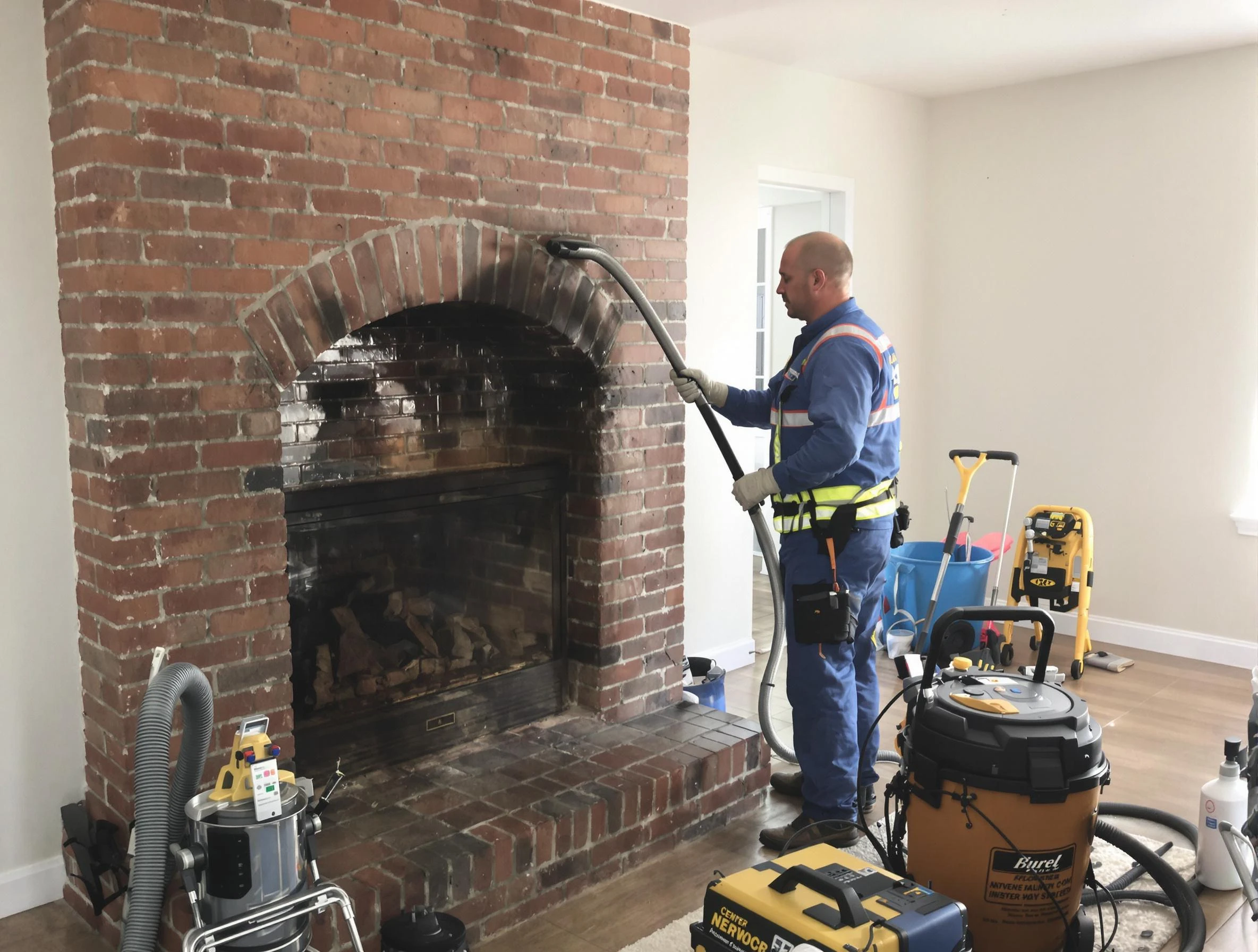 Forest Hills Chimney Sweep expert performing detailed chimney sweep in Forest Hills, PA